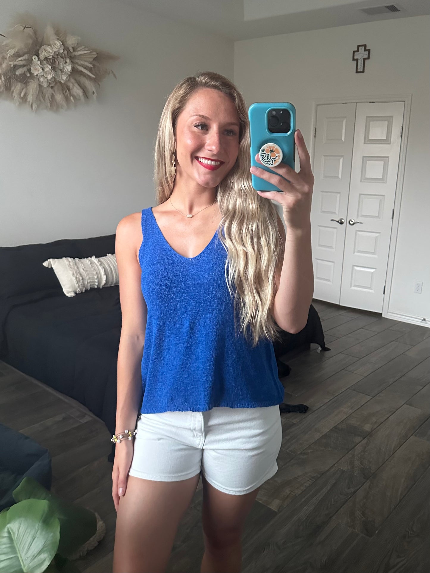 Knit Tank Top - Laguna