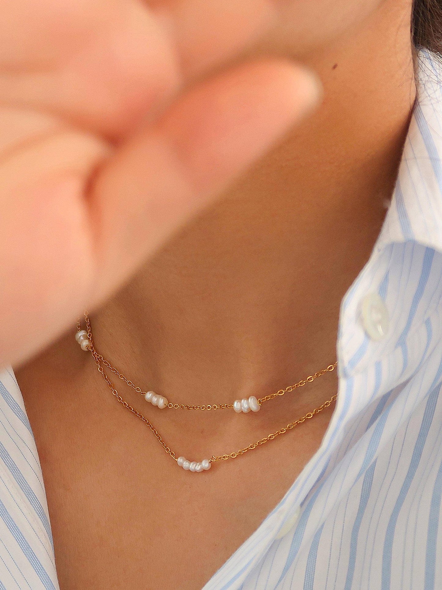 Leila Petite Pearl Necklace