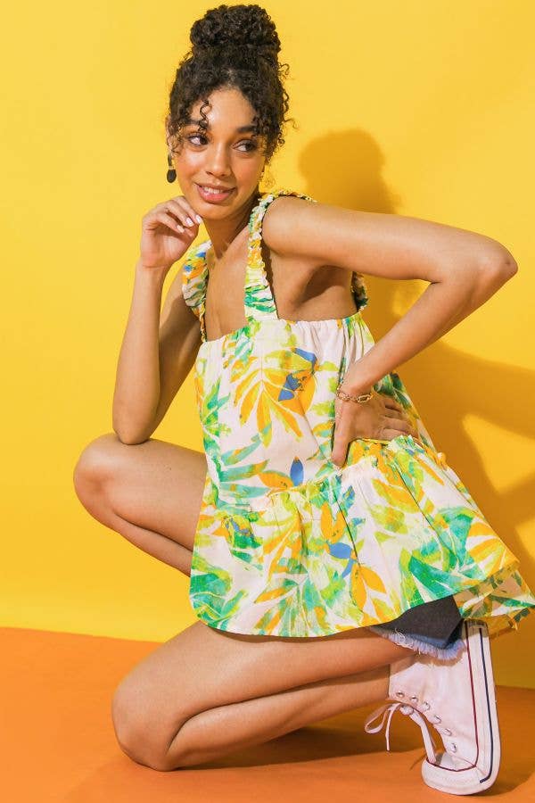 Tropical Babydoll Tank