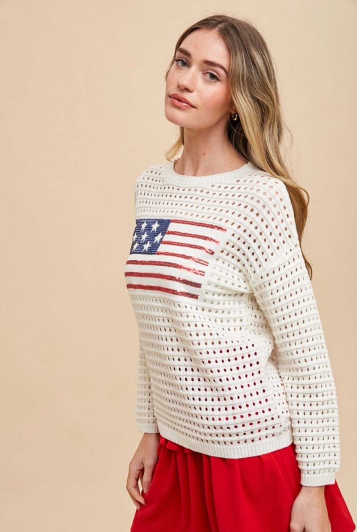 Americana Crochet Top