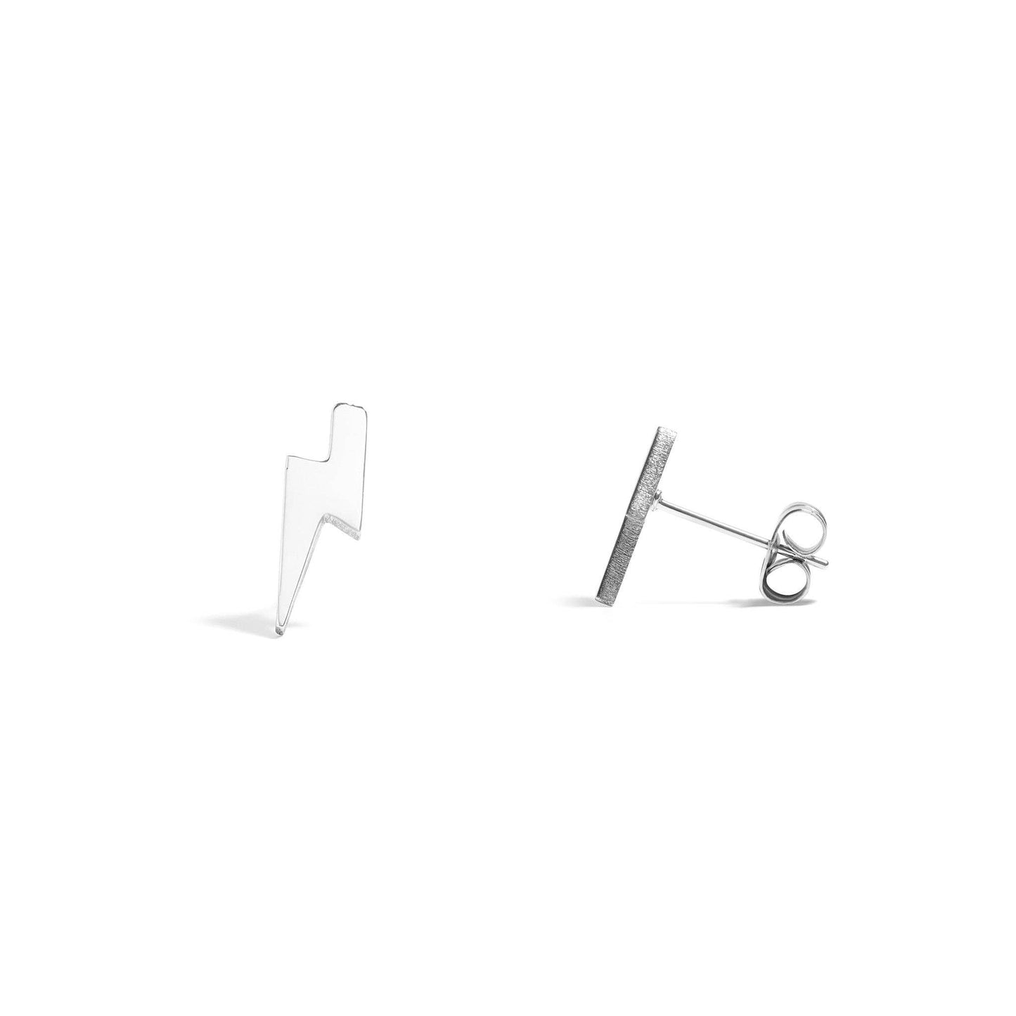 Itty Bitty Lightning Bolt Earrings: Gold