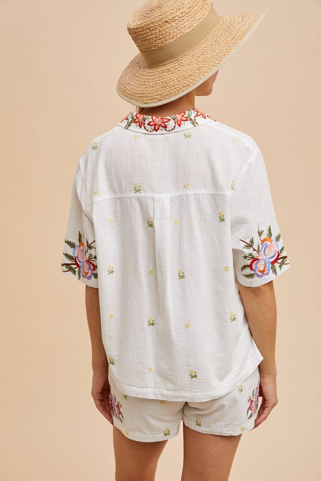 Sonrisa Embroidered Shirt - SHIRT ONLY