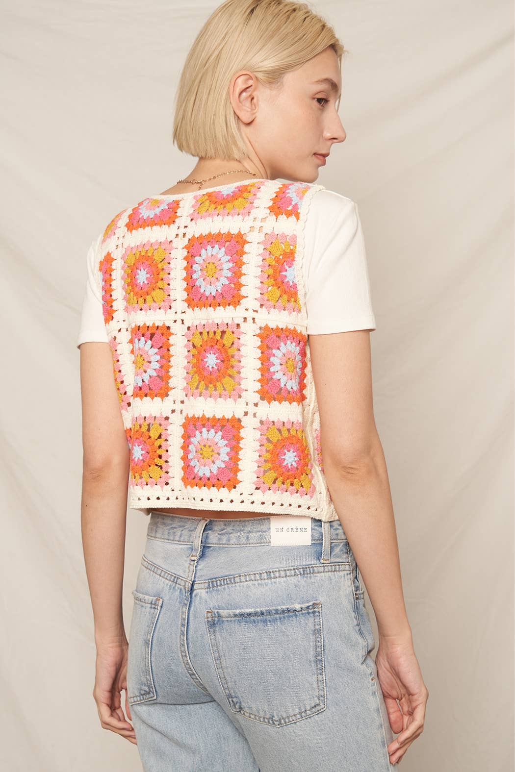 Technicolor Knit Vest