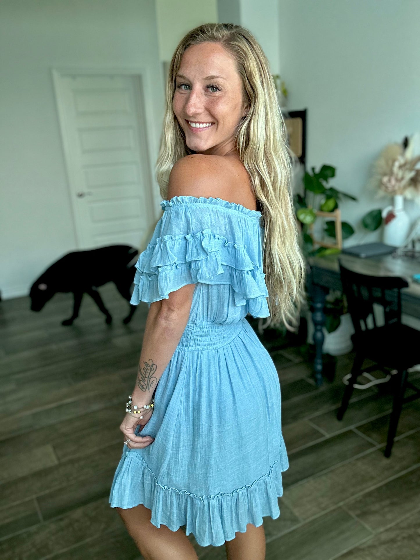Marina Off Shoulder Dress