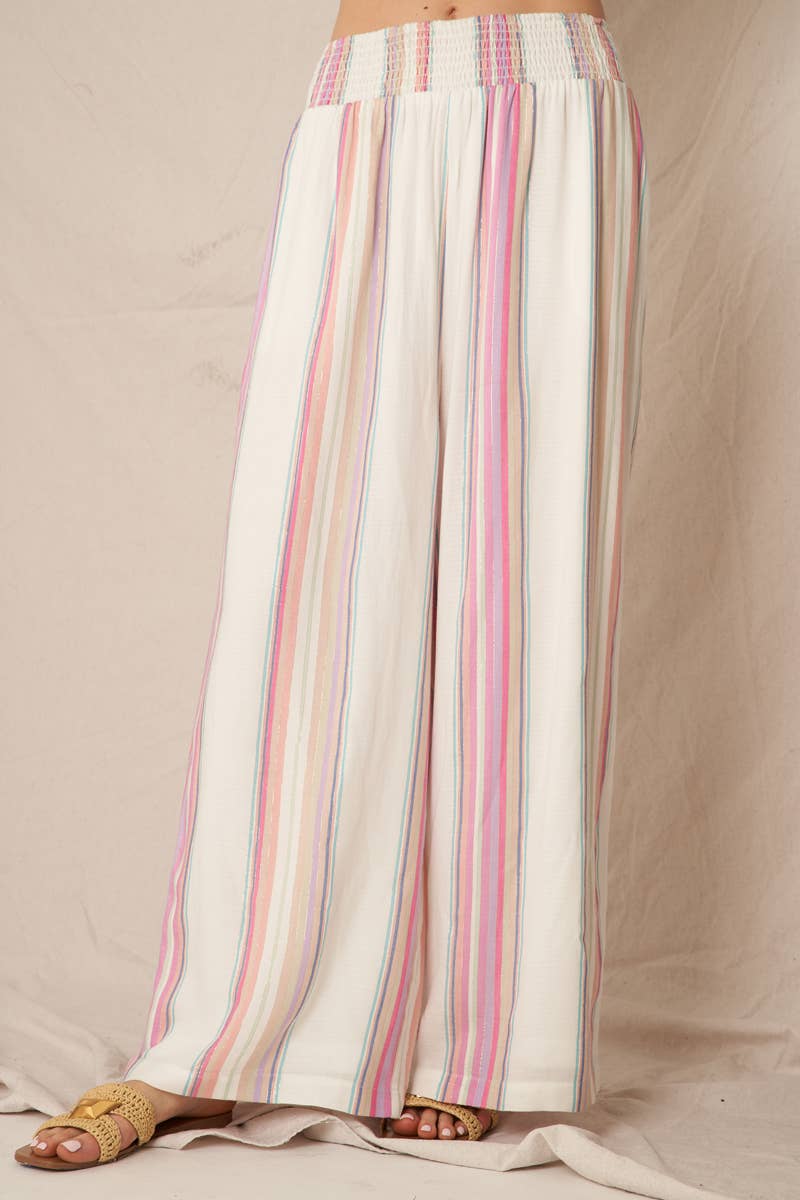 Multi Striped Flowy Pant