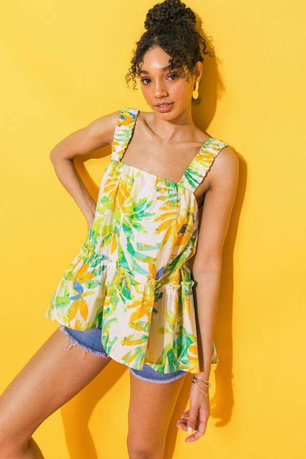 Tropical Babydoll Tank
