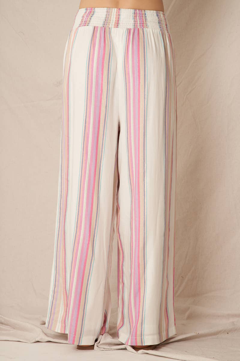 Multi Striped Flowy Pant