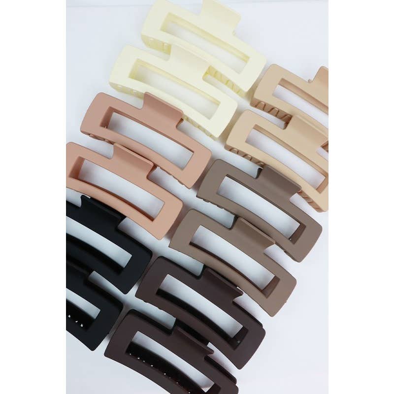 Neutral Matte Jumbo Hair Claw