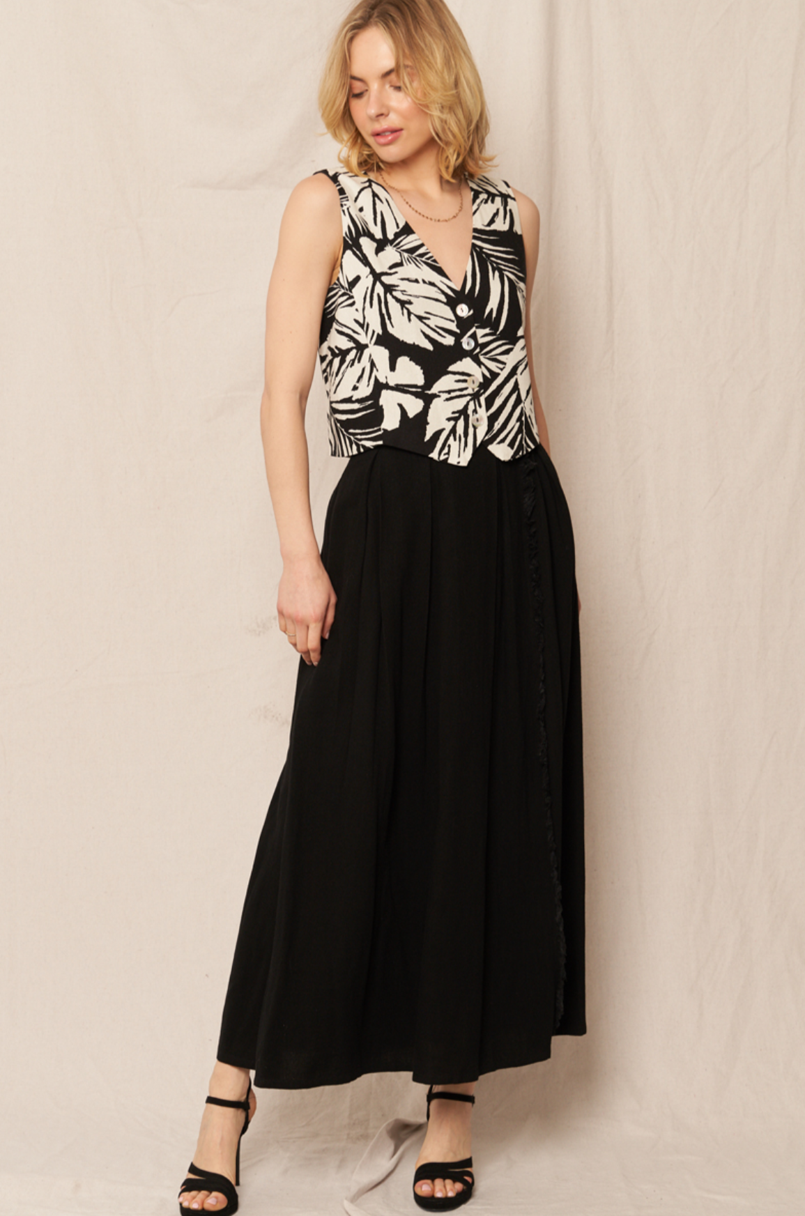 Blake Tropical Printed Vest
