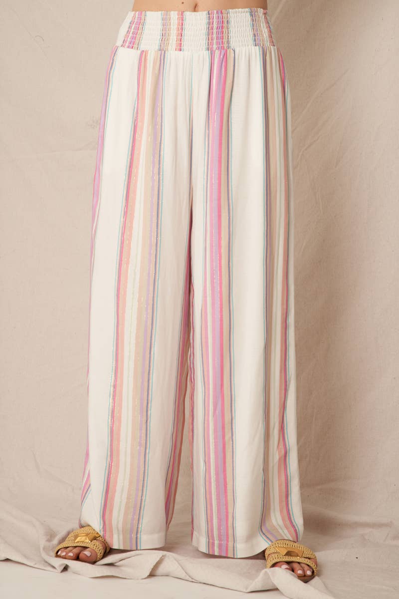 Multi Striped Flowy Pant