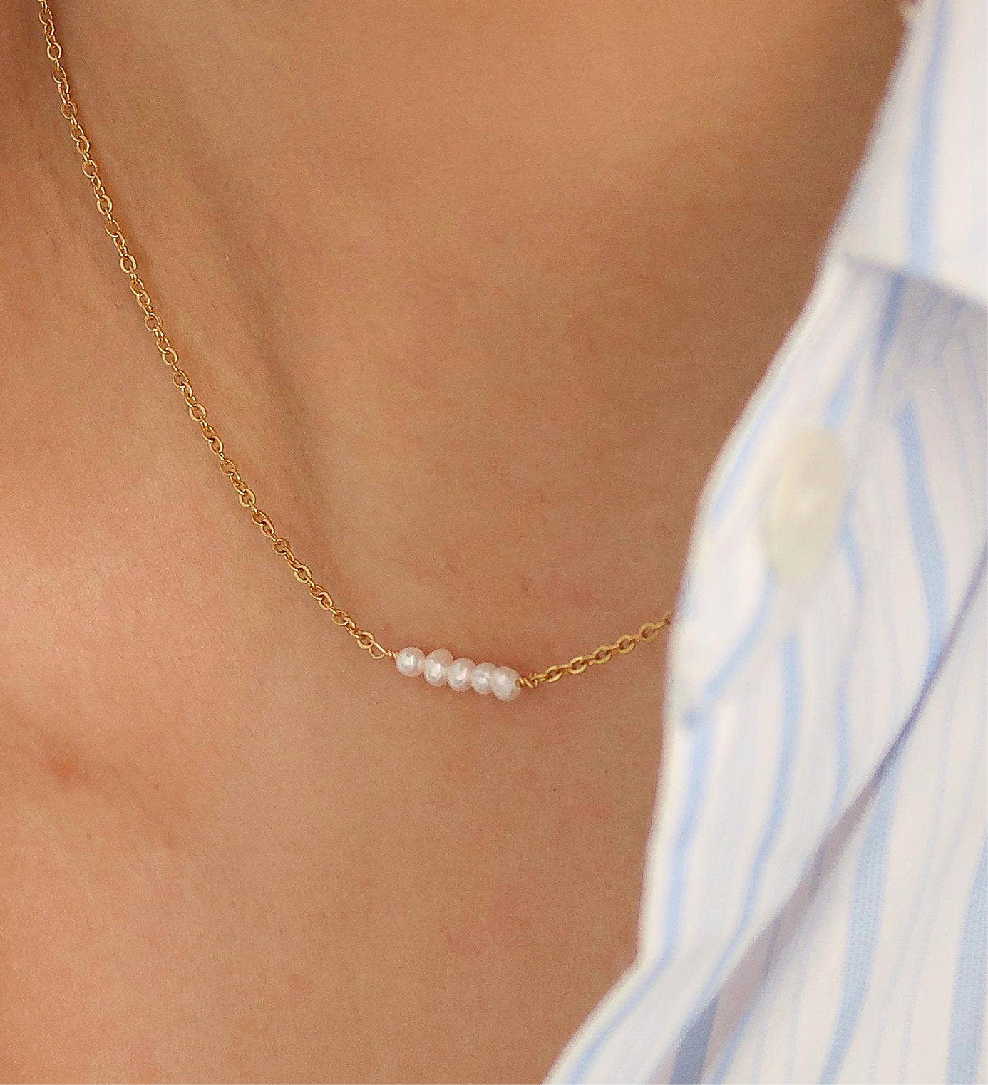 Leila Petite Pearl Necklace