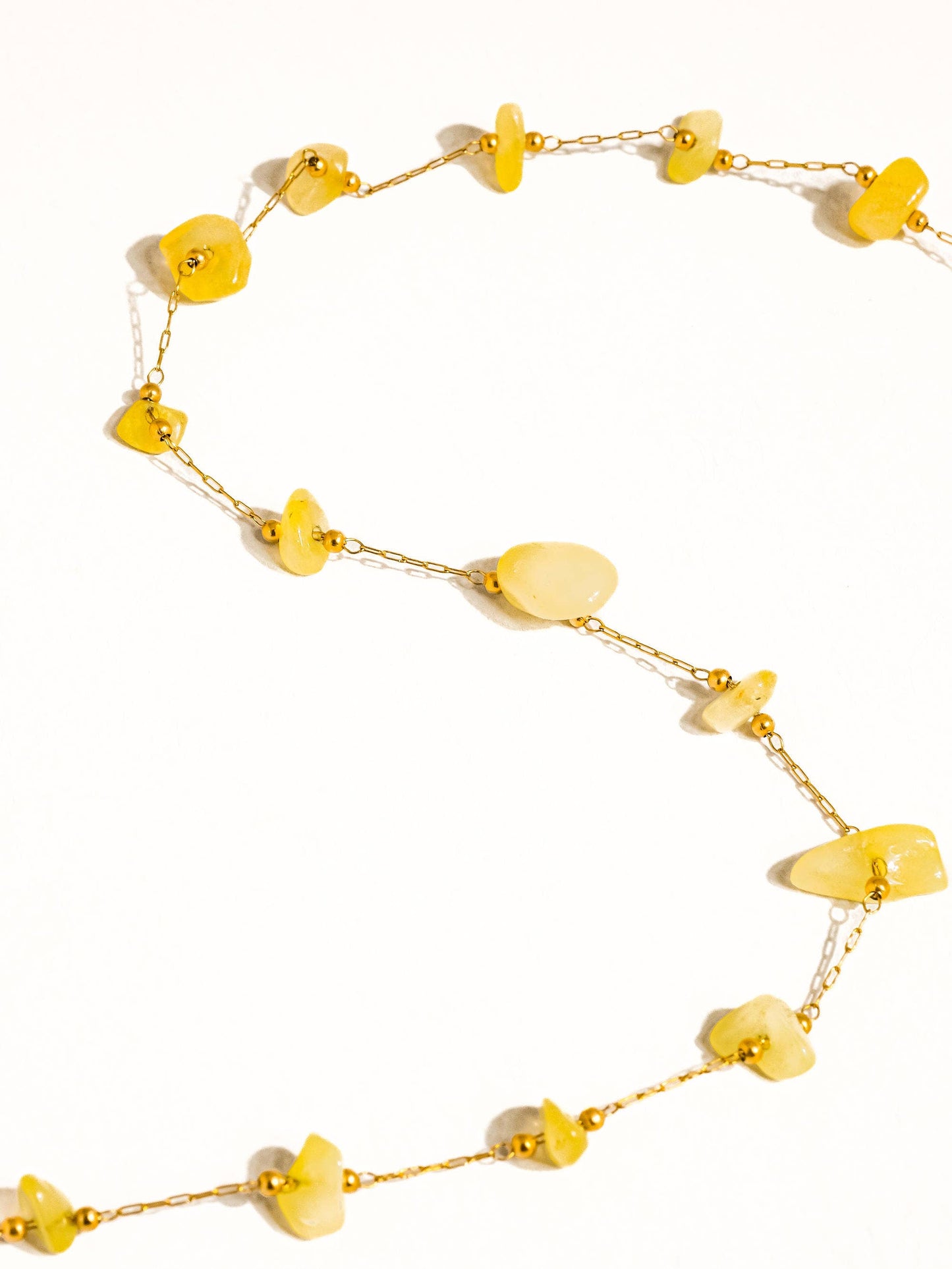 Pomelo Crushed Stone Necklace