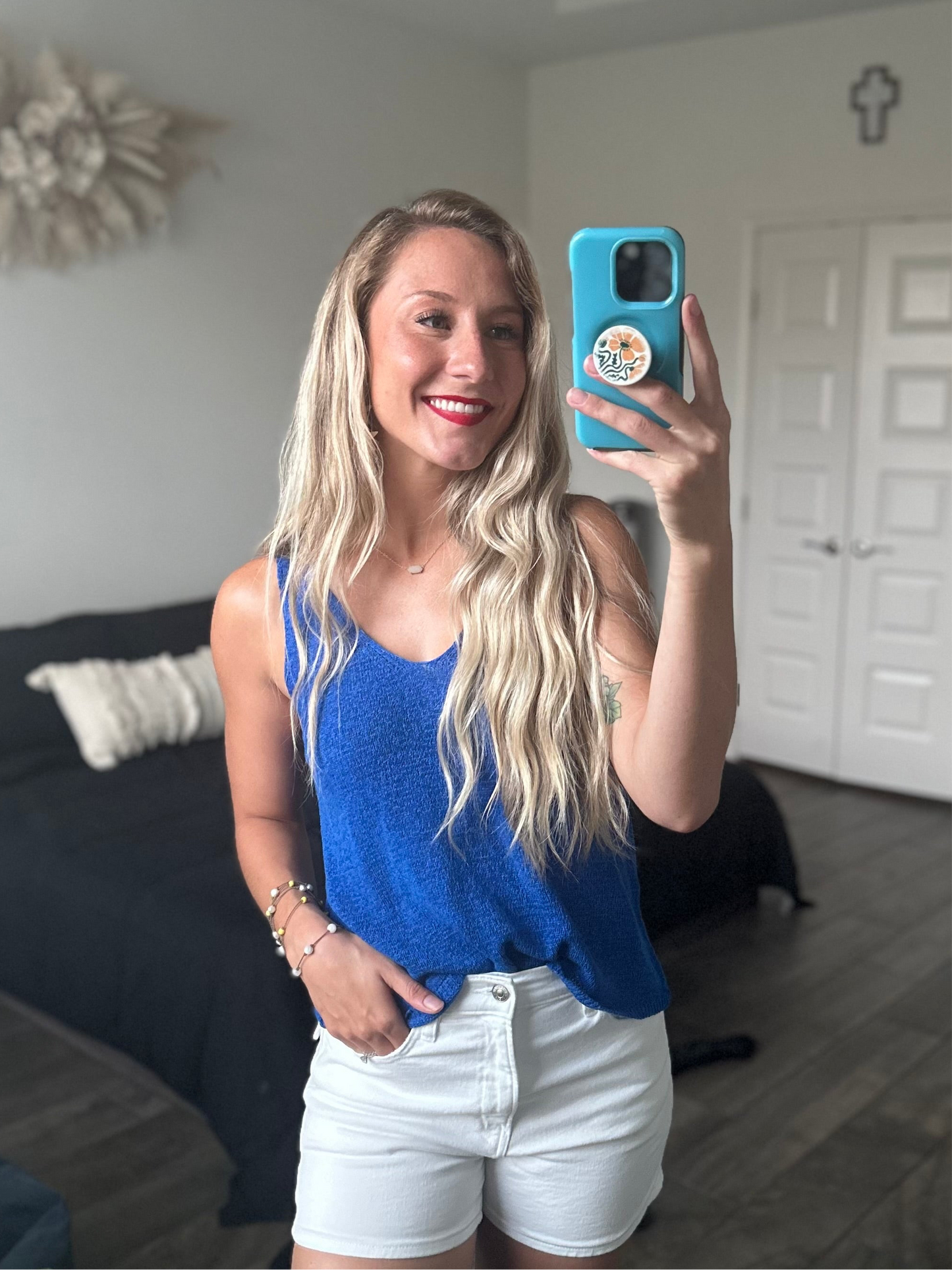 Knit Tank Top - Laguna