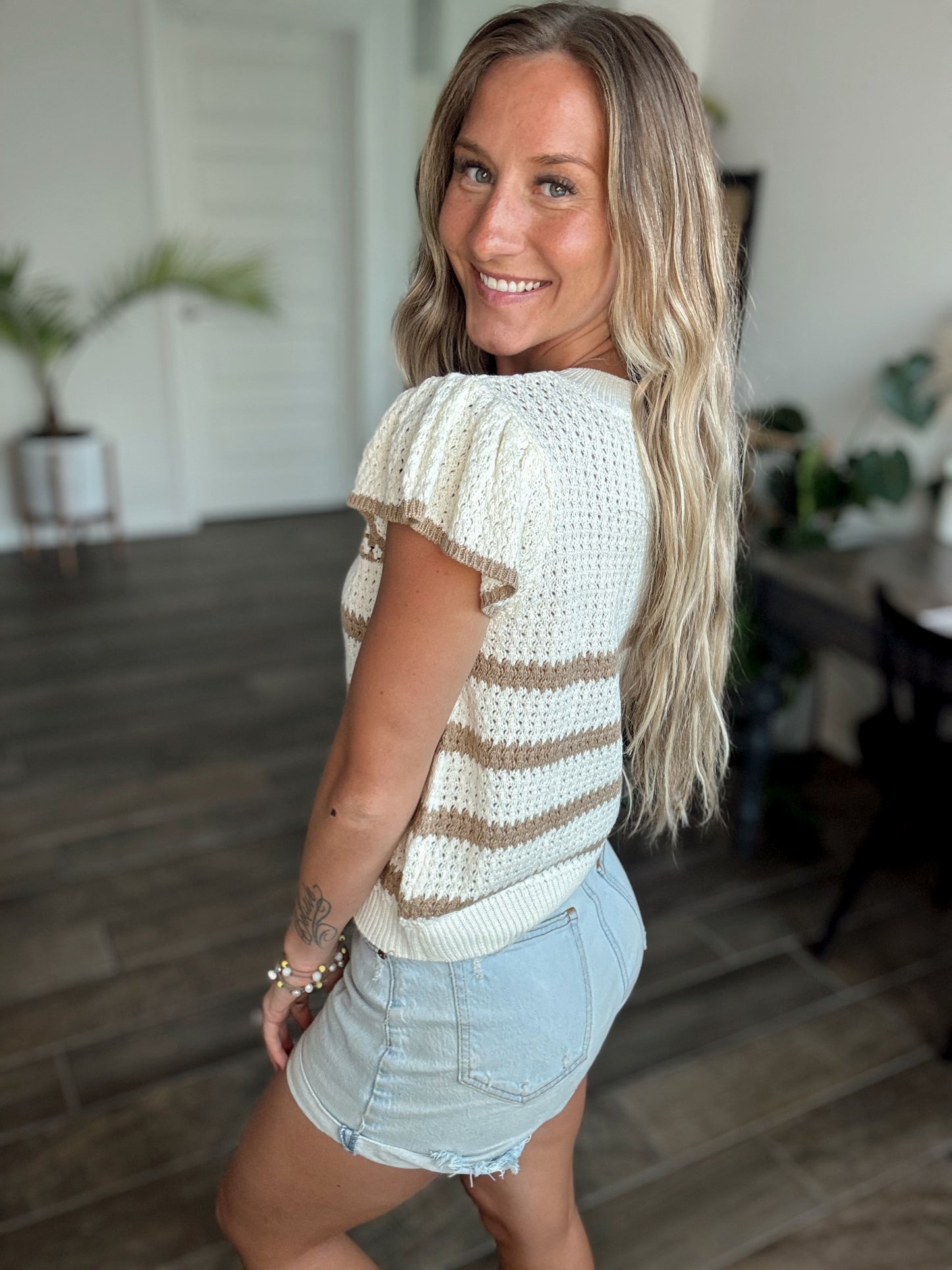 Crochet Knit Top