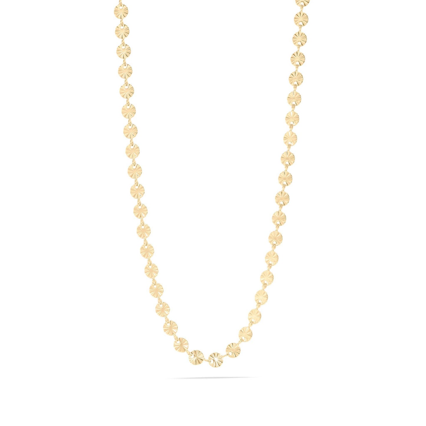 Sunburst Chain Necklace - Gold