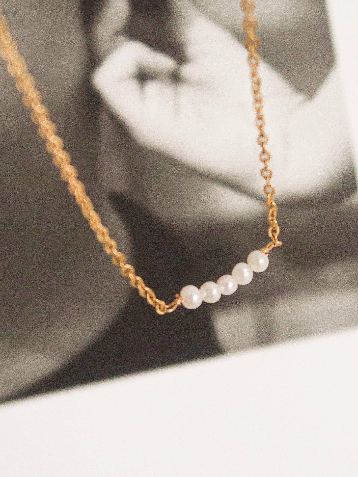 Leila Petite Pearl Necklace