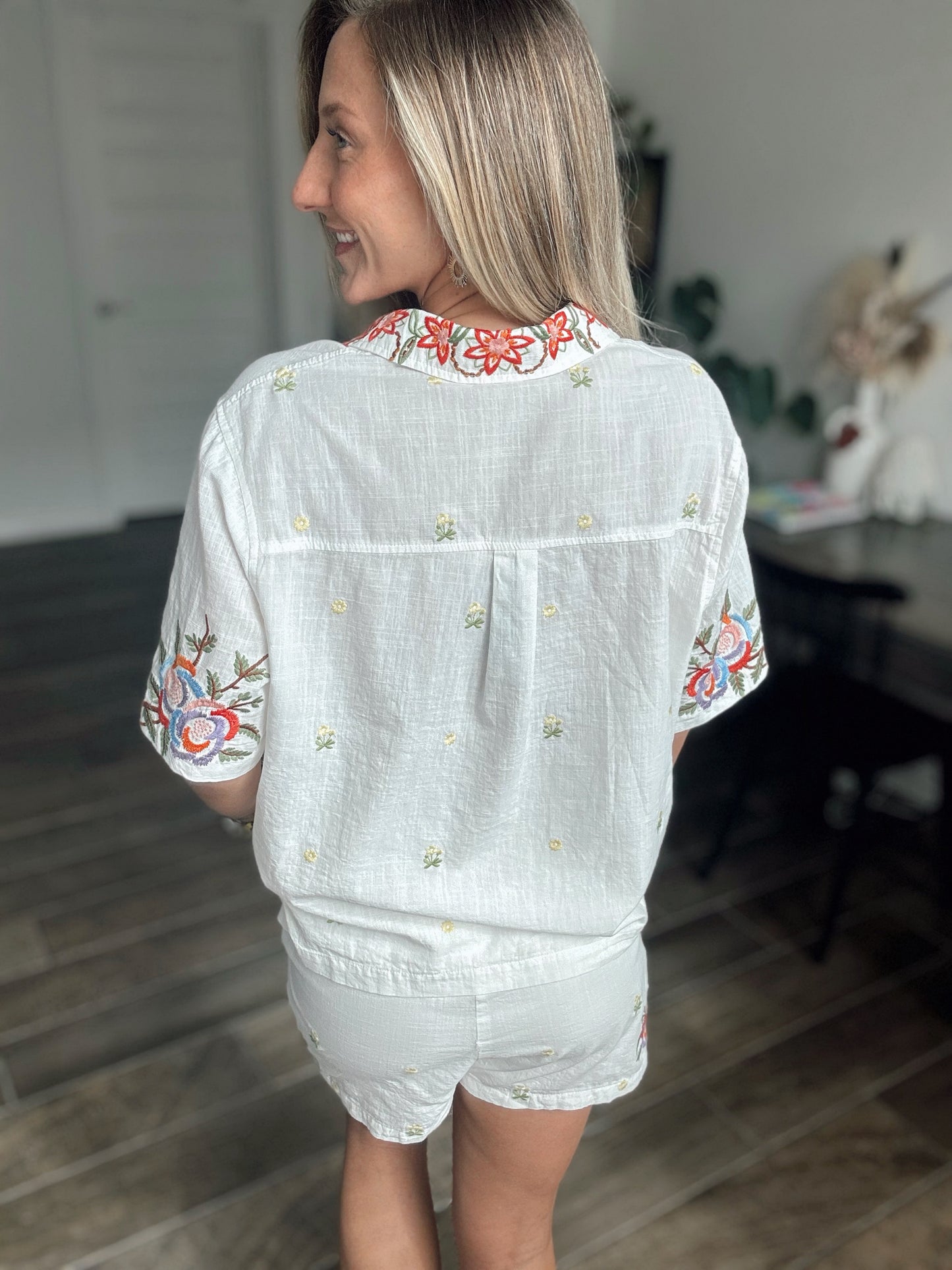 Sonrisa Embroidered Shirt - SHIRT ONLY