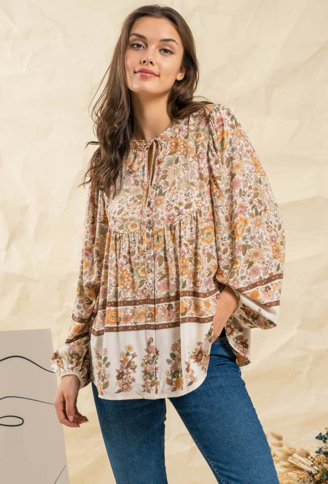 Chelsea Boho Floral Blouse