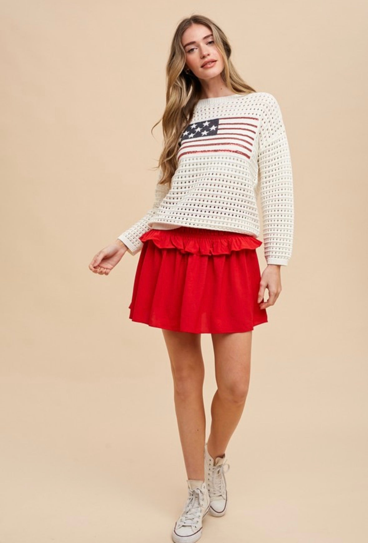 Americana Crochet Top