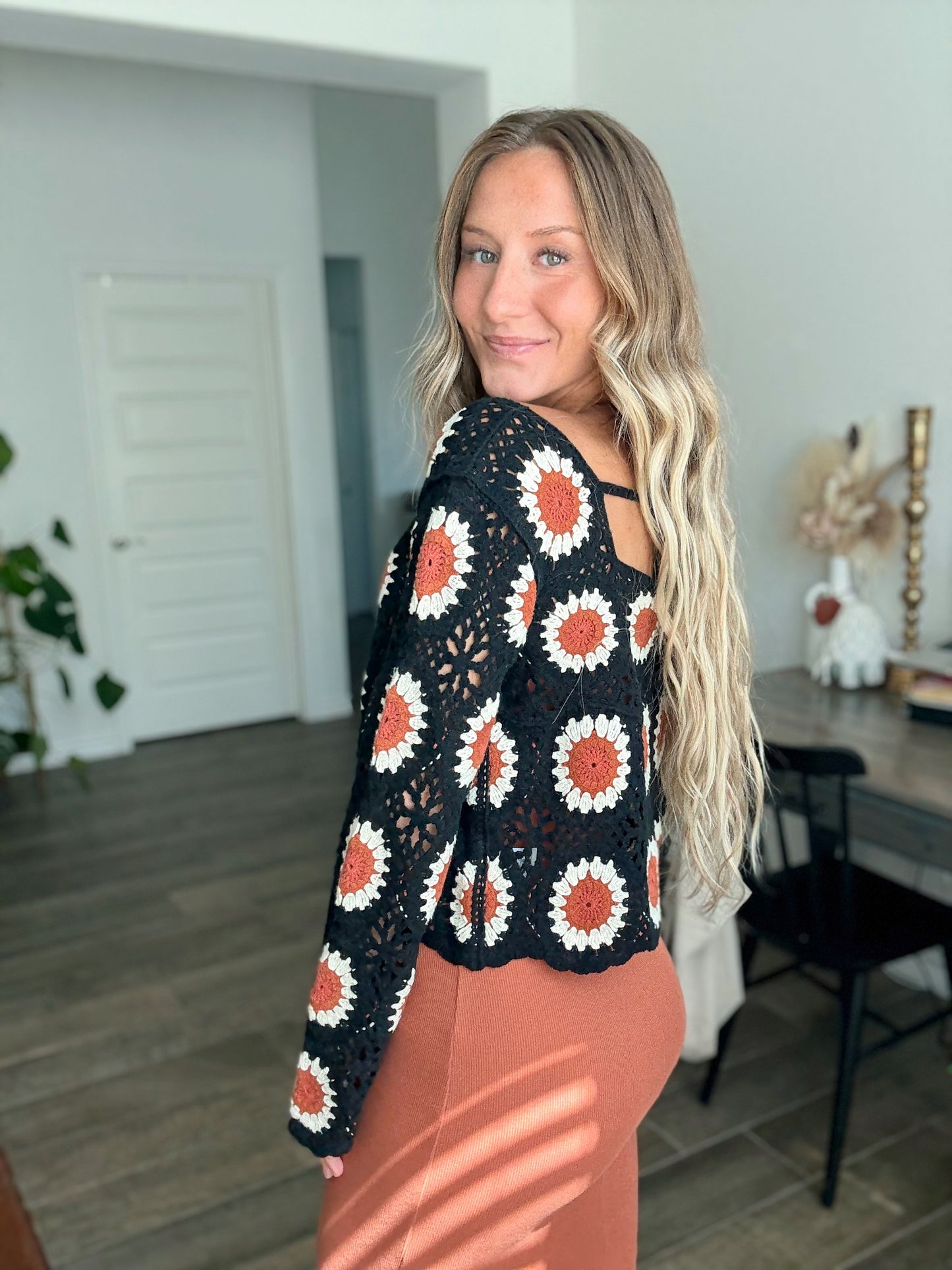 Sunflower Crochet Top