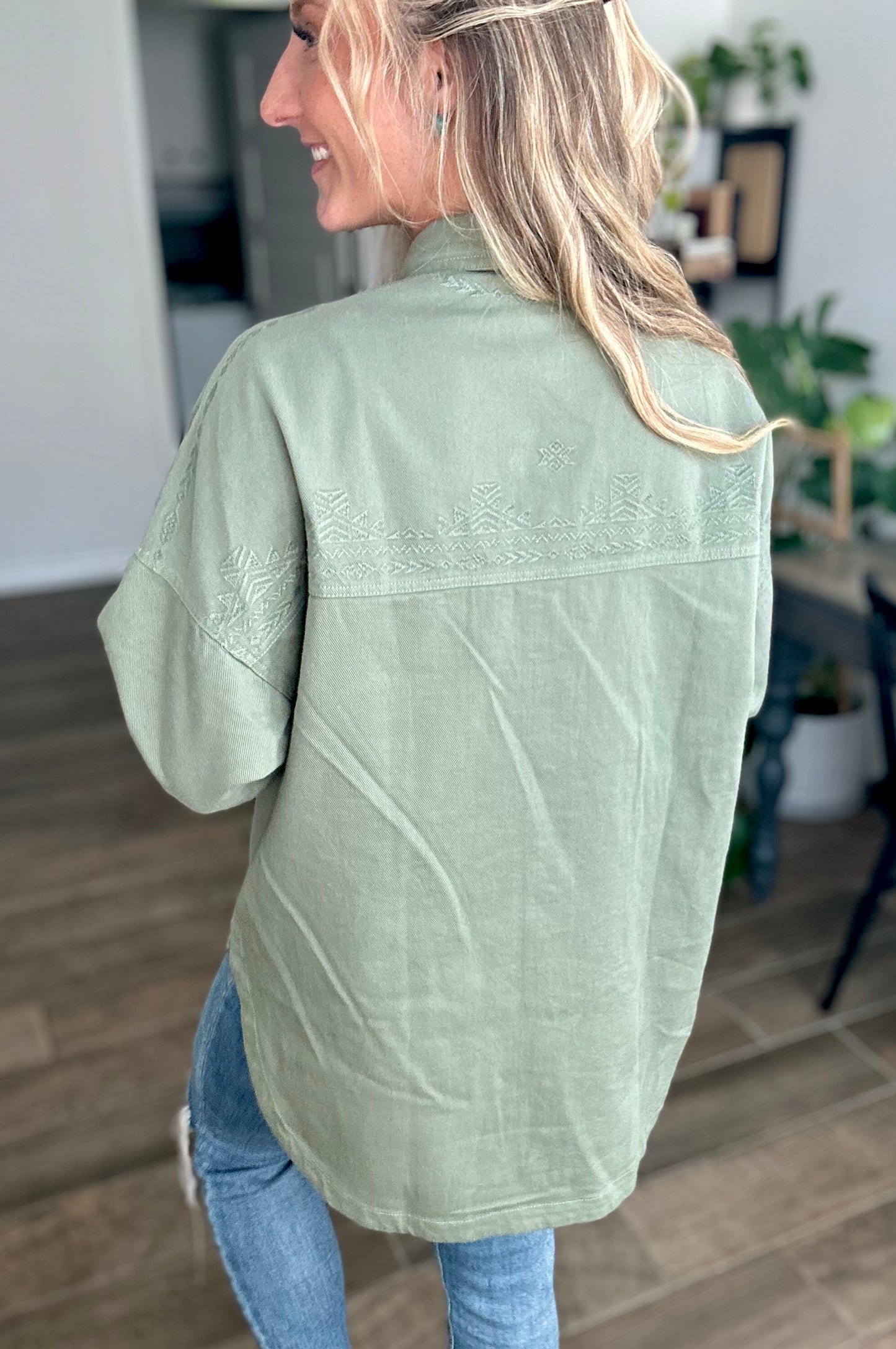 Embroidered Utility Jacket