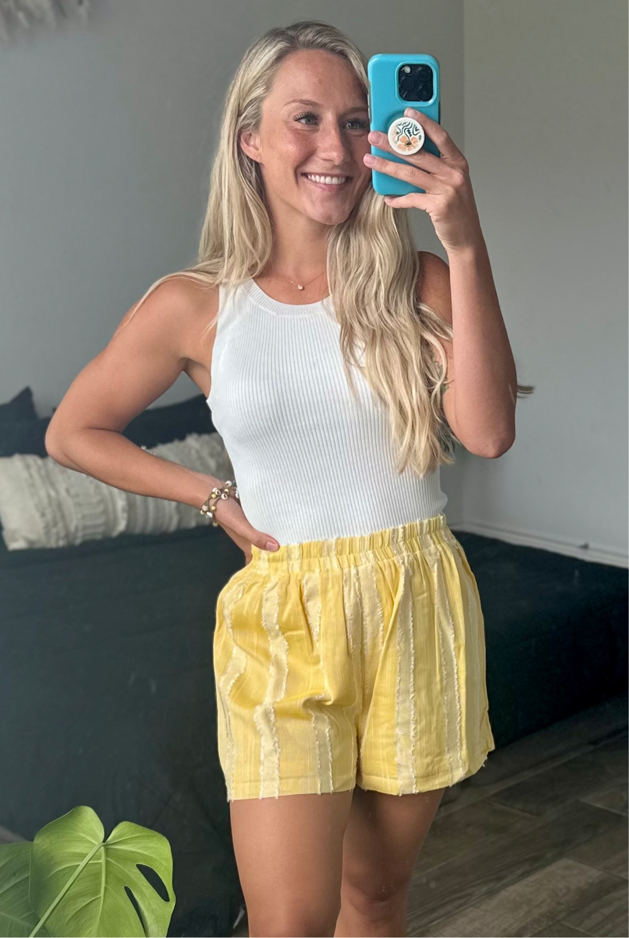 White High Neck Tank