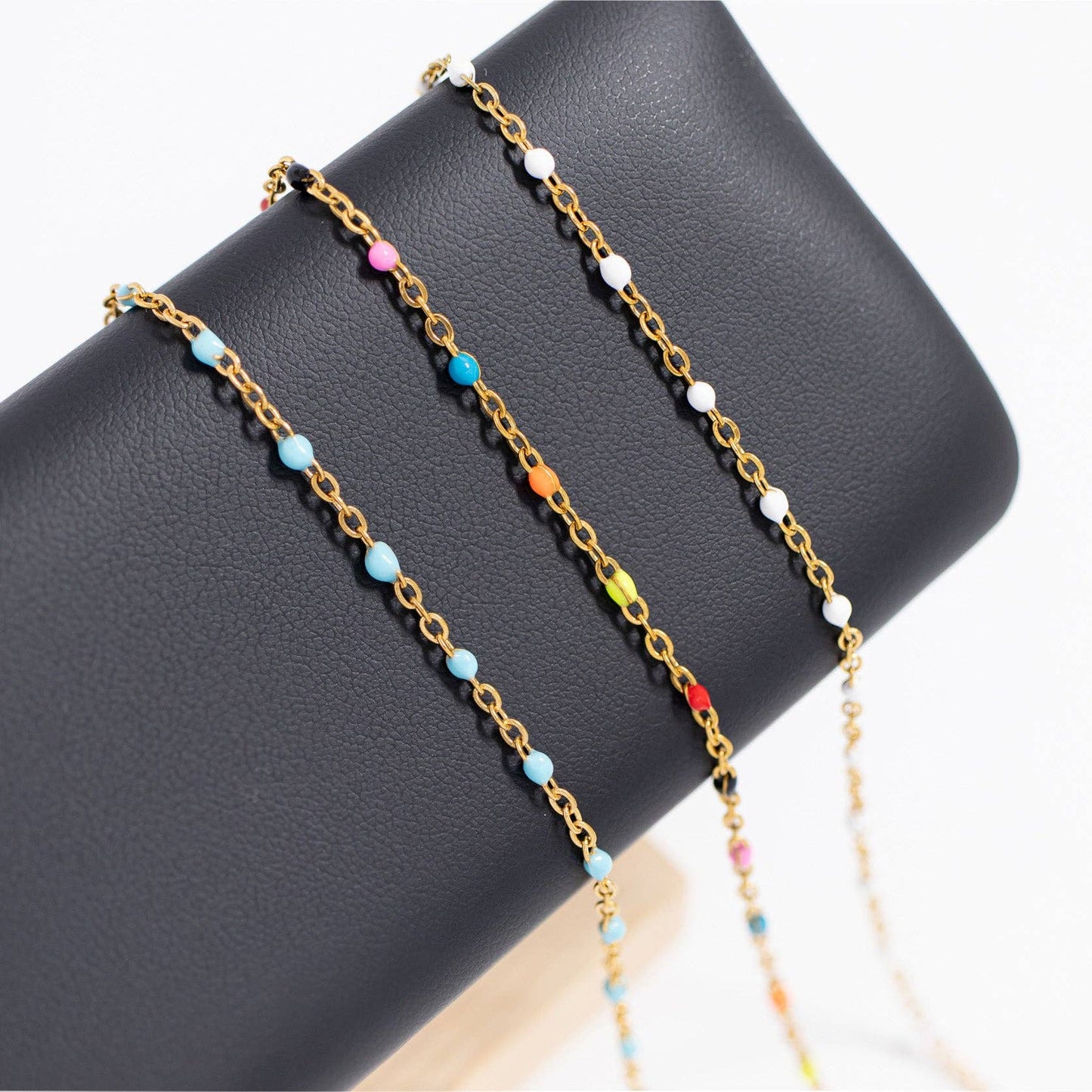 Silver + Turquoise Confetti Bracelet