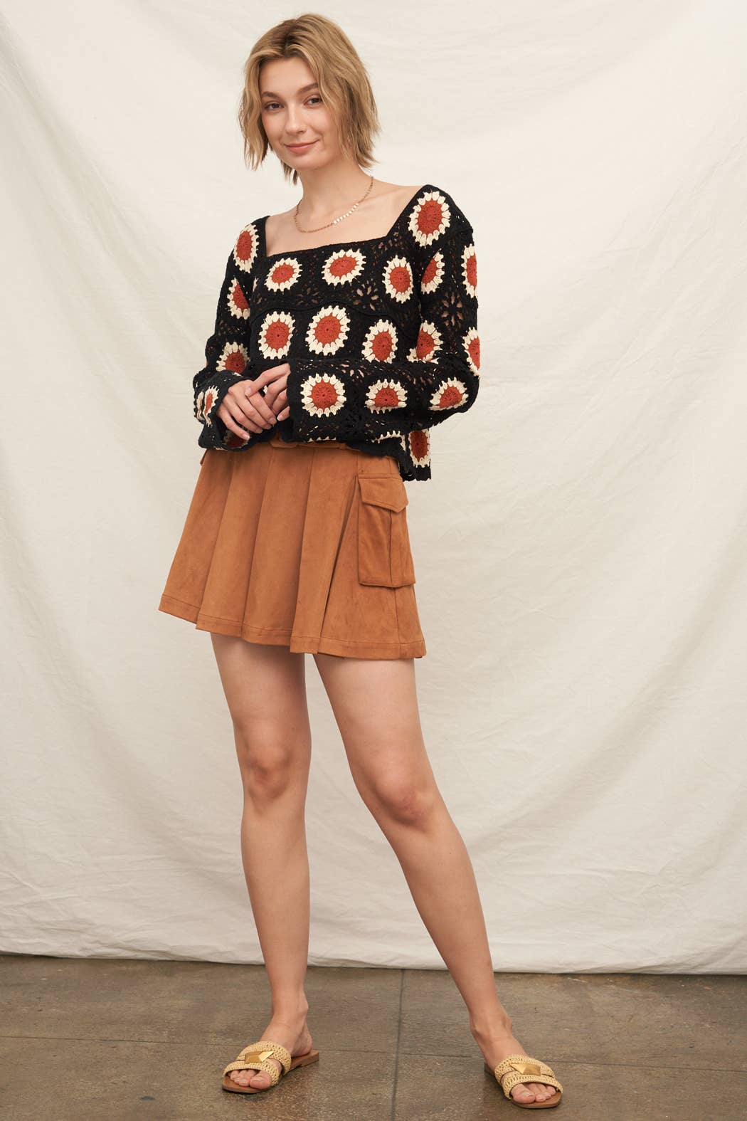 Sunflower Crochet Top