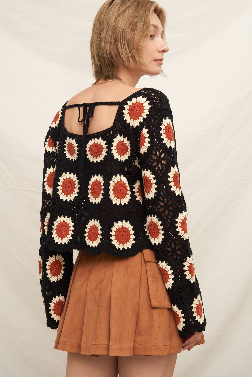 Sunflower Crochet Top