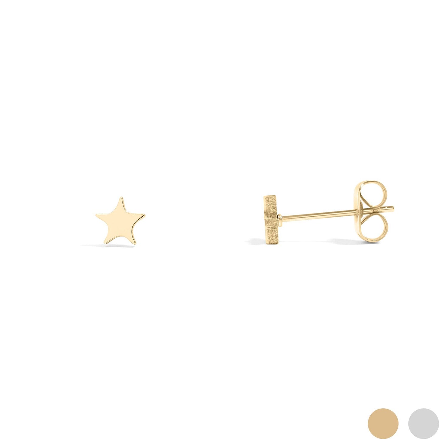 Itty Bitty Star Earrings: Gold
