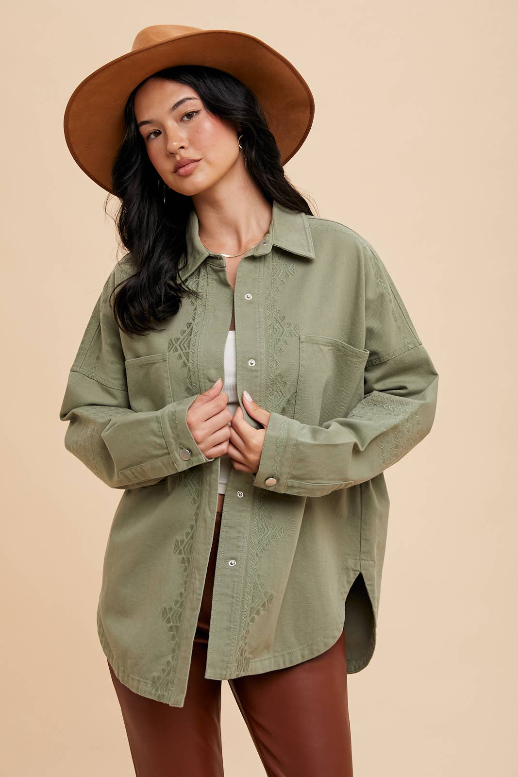 Embroidered Utility Jacket