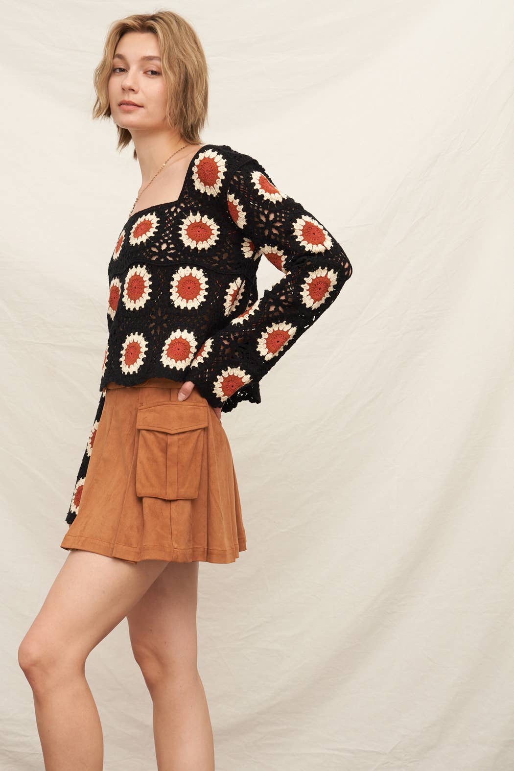 Sunflower Crochet Top