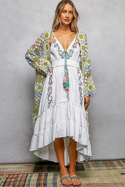 Sage Crochet Cardigan