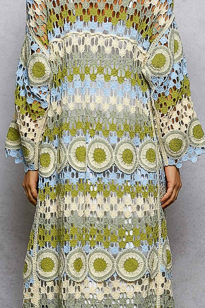 Sage Crochet Cardigan