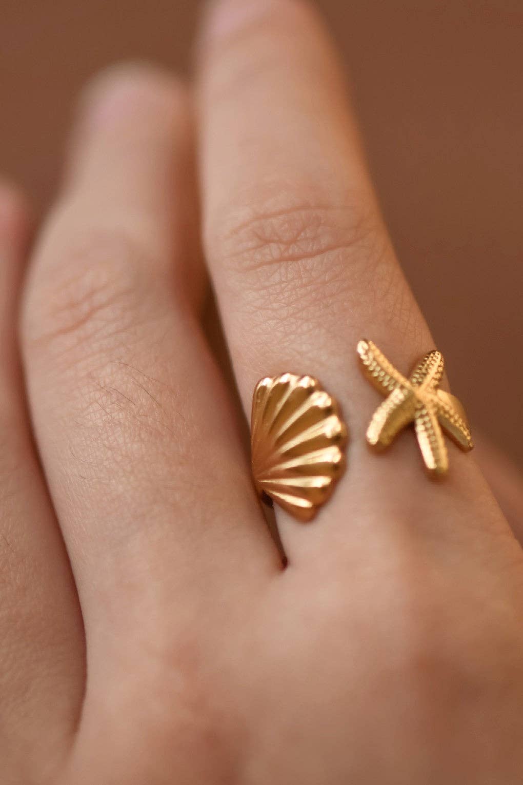 Gold Ocean Treasures Ring