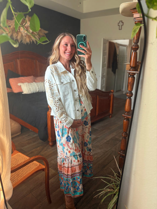 Embroidered Denim Jacket