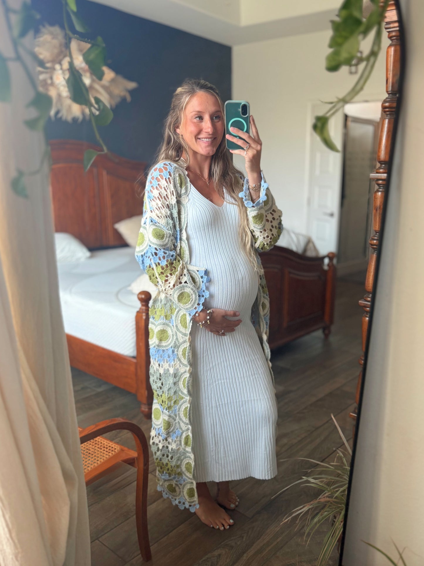 Sage Crochet Cardigan