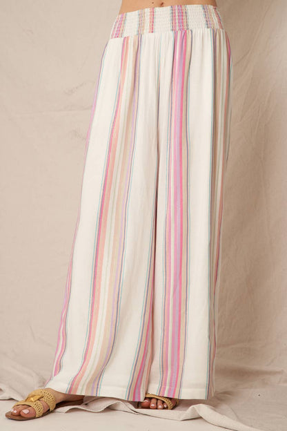 Multi Striped Flowy Pant