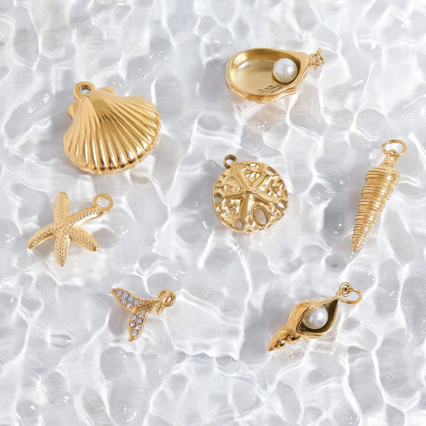 Paperclip Chain + Pearl Conch
