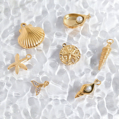 Paperclip Chain + Pearl Conch