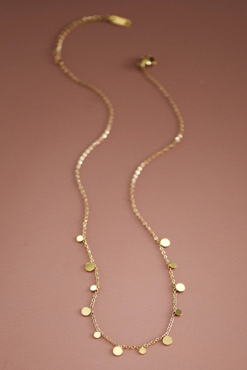 Gold Disco Chain Necklace