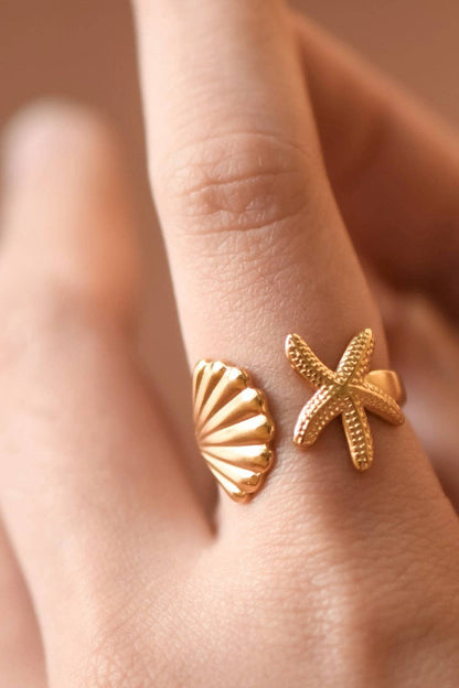 Gold Ocean Treasures Ring
