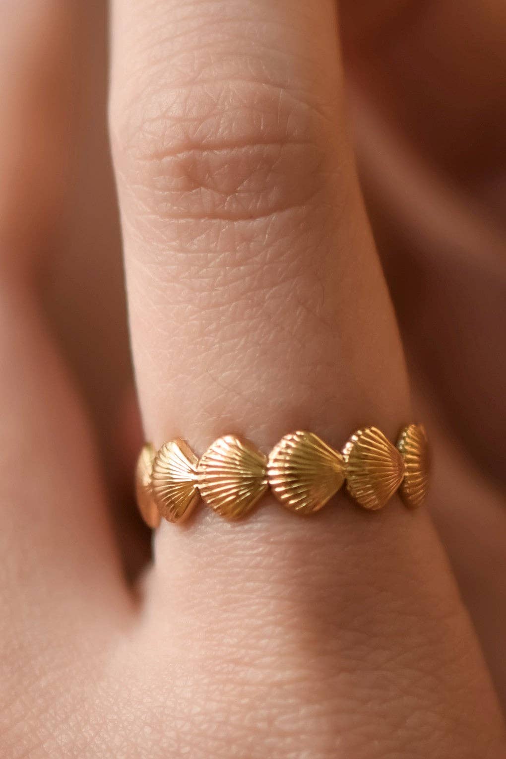 Gold Seashell Ring