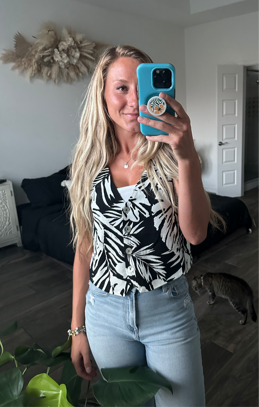 Blake Tropical Printed Vest