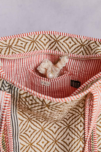Bohemian Quilted Tote Bag