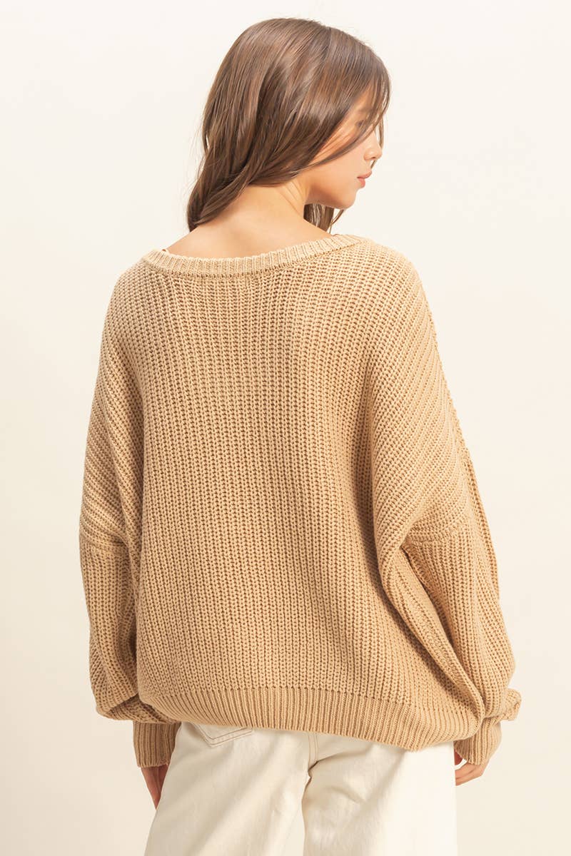 Cappuccino Slouchy Sweater