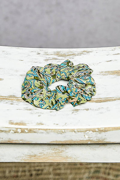 Floral-Print Scrunchie