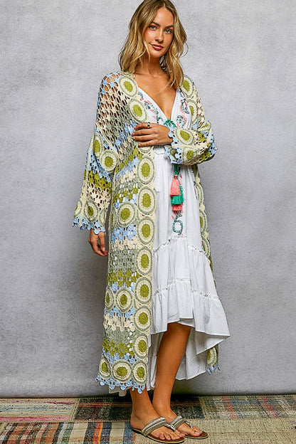 Sage Crochet Cardigan