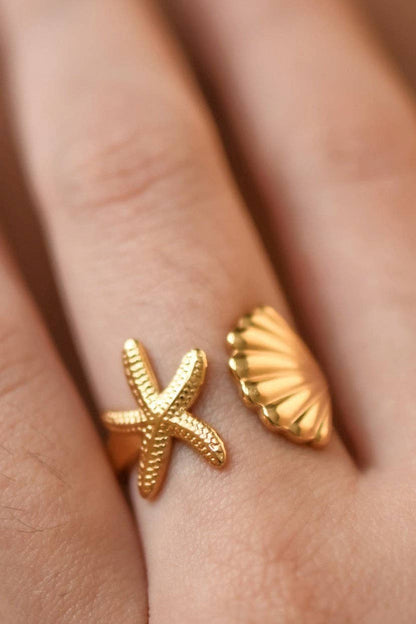 Gold Ocean Treasures Ring