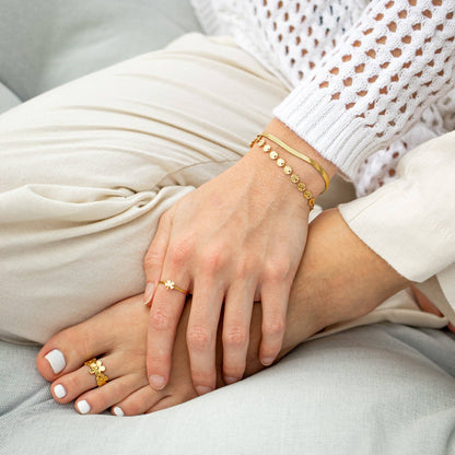 Sunburst Chain Bracelet - Gold